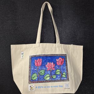 Printed Tote Bag - Lotus